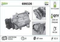 VALEO 699326 Kompressor, Klimaanlage