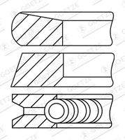 GOETZE ENGINE 0813750730 Kolbenringsatz