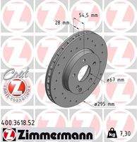 ZIMMERMANN 400361852 Bremsscheibe