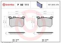 BREMBO P50111 Bremsbelagsatz, Scheibenbremse