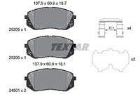 TEXTAR 2520504 Bremsbelagsatz, Scheibenbremse