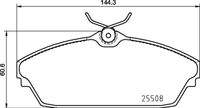 BREMBO P82003 Bremsbelagsatz, Scheibenbremse