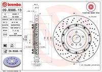 BREMBO 09B38613 Bremsscheibe