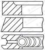 GOETZE ENGINE 0842100000 Kolbenringsatz