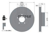 TEXTAR 92122605 Bremsscheibe