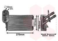 VAN WEZEL 58006173 Wärmetauscher, Innenraumheizung