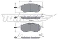 TOMEX Brakes TX1554 Bremsbelagsatz, Scheibenbremse