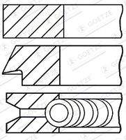 GOETZE ENGINE 0813890000 Kolbenringsatz