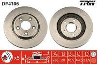 TRW DF4106 Bremsscheibe