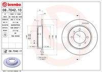 BREMBO 08704211 Bremsscheibe