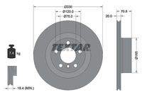 TEXTAR 92256303 Bremsscheibe