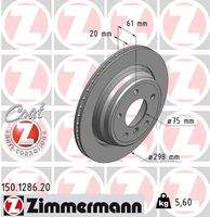 ZIMMERMANN 150128620 Bremsscheibe