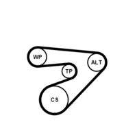 CONTINENTAL CTAM 6PK1453K2 Keilrippenriemensatz
