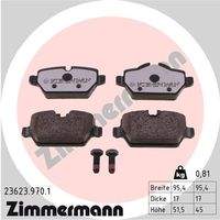 ZIMMERMANN 236239701 Bremsbelagsatz, Scheibenbremse