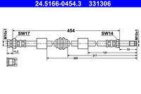 ATE 24516604543 Bremsschlauch