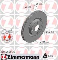 ZIMMERMANN 370440020 Bremsscheibe