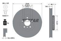 TEXTAR 92253725 Bremsscheibe