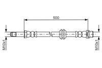 BOSCH 1987481676 Bremsschlauch