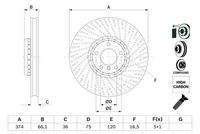 BOSCH 0986479E63 Bremsscheibe