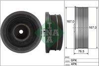 Schaeffler INA 544008210 Riemenscheibe, Kurbelwelle