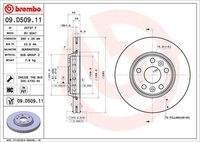 BREMBO 09D50911 Bremsscheibe