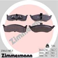 ZIMMERMANN 230431851 Bremsbelagsatz, Scheibenbremse