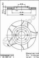 BREMBO 09498776 Bremsscheibe