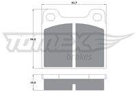 TOMEX Brakes TX1019 Bremsbelagsatz, Scheibenbremse