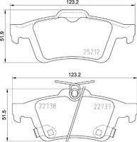 BREMBO P24216 Bremsbelagsatz, Scheibenbremse