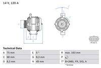 BOSCH 0986049670 Generator