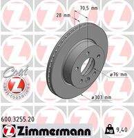 ZIMMERMANN 600325520 Bremsscheibe