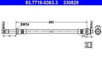 ATE 83771603633 Bremsschlauch