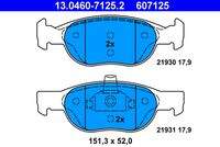 ATE 13046071252 Bremsbelagsatz, Scheibenbremse