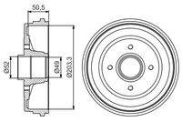 BOSCH 0986477205 Bremstrommel