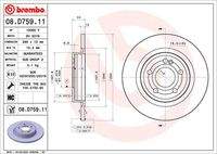 BREMBO 08D75911 Bremsscheibe