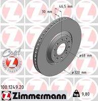 ZIMMERMANN 100124920 Bremsscheibe