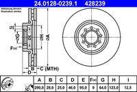 ATE 24012802391 Bremsscheibe