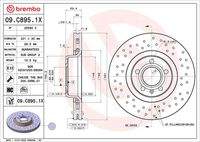 BREMBO 09C8951X Bremsscheibe