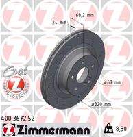 ZIMMERMANN 400367252 Bremsscheibe