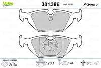 VALEO 301386 Bremsbelagsatz, Scheibenbremse