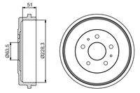 BOSCH 0986477219 Bremstrommel