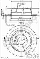 BREMBO 08696810 Bremsscheibe