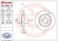 BREMBO 08306810 Bremsscheibe