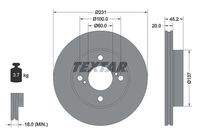 TEXTAR 92309403 Bremsscheibe