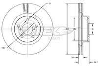 TOMEX Brakes TX7274 Bremsscheibe