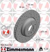 ZIMMERMANN 150344152 Bremsscheibe