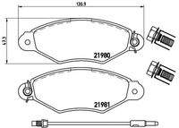 BREMBO P68042 Bremsbelagsatz, Scheibenbremse