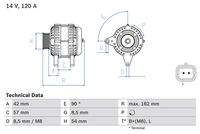 BOSCH 0986049810 Generator