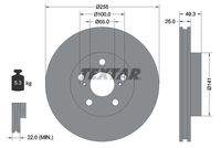 TEXTAR 92225003 Bremsscheibe