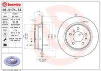 BREMBO 08517434 Bremsscheibe